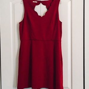 Maurice’s Scalloped Ponte Dress